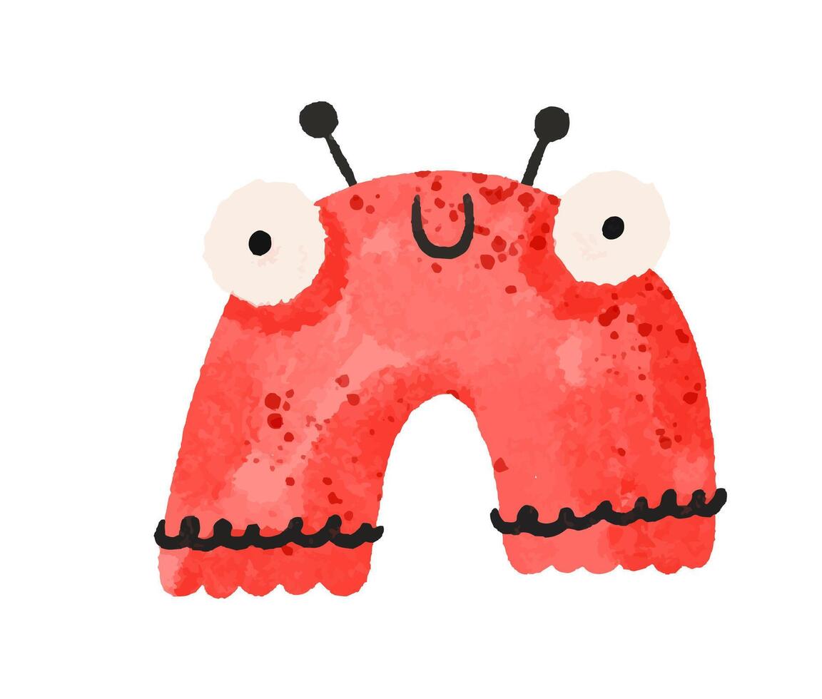 Set of colored monsters. Illustration for Halloween. Cartoon mon vector