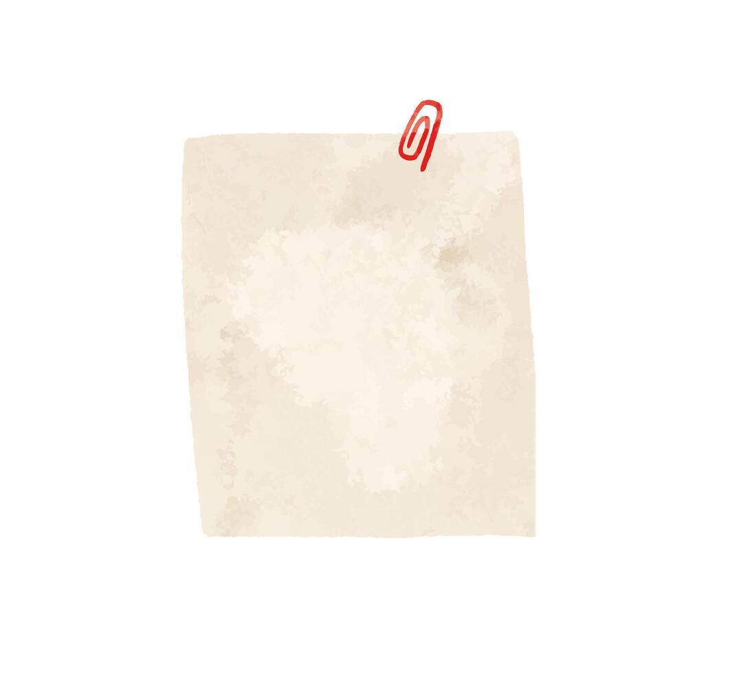 Paper templates for notes. Sheets of paper. Illustration of note vector