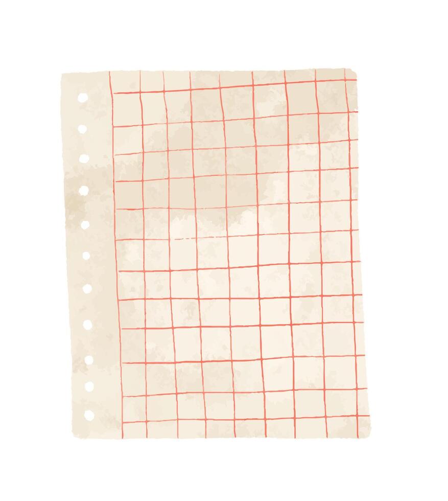 Paper templates for notes. Sheets of paper. Illustration of note vector