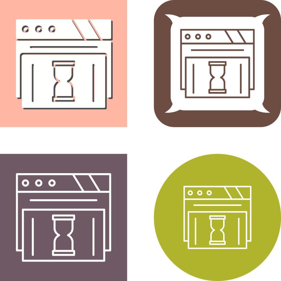 Waiting Icon Design vector