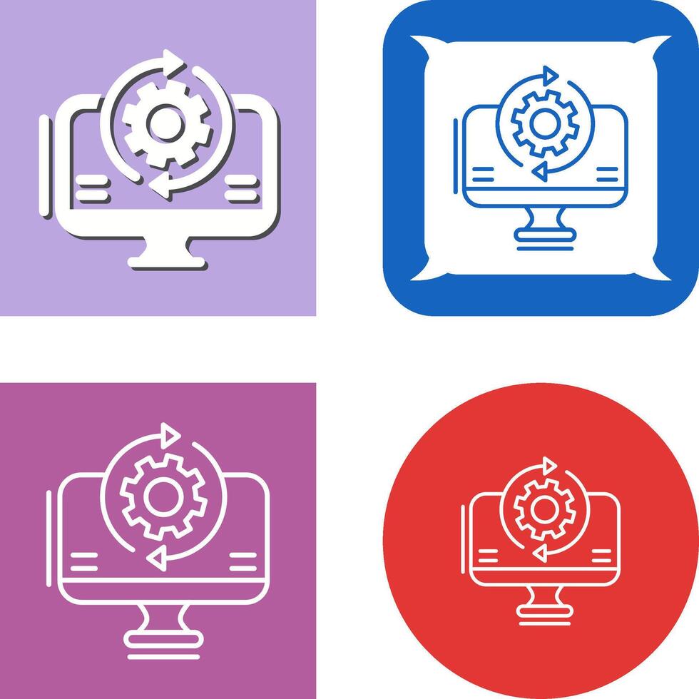 Synchronization Icon Design vector