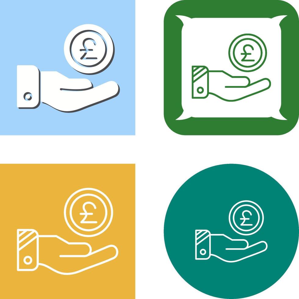 Pound Icon Design vector