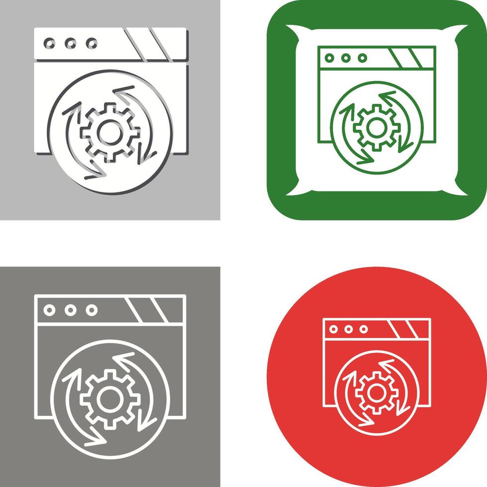 Update Icon Design vector