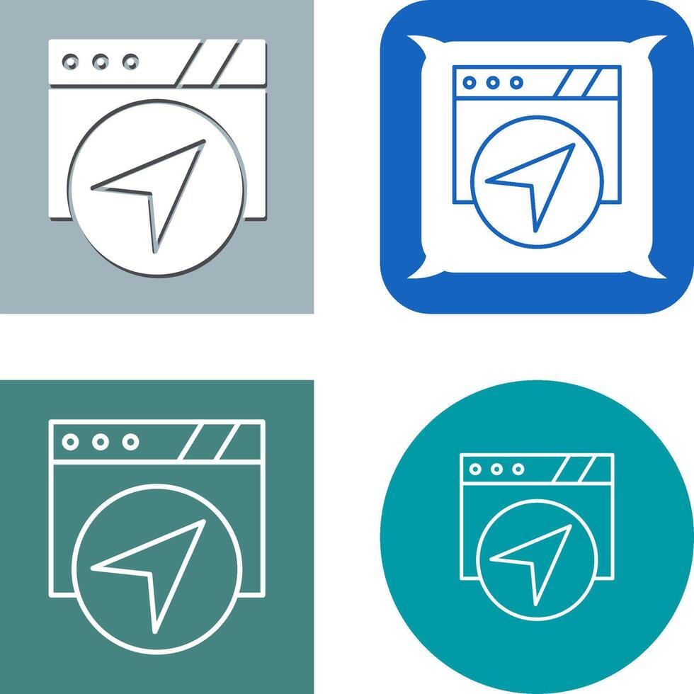 Navigation Icon Design vector