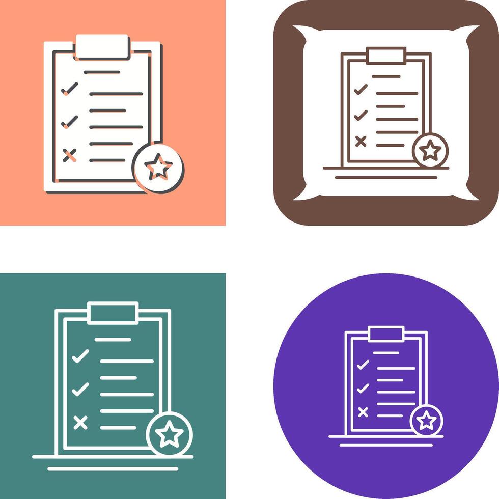 Task List Icon Design vector