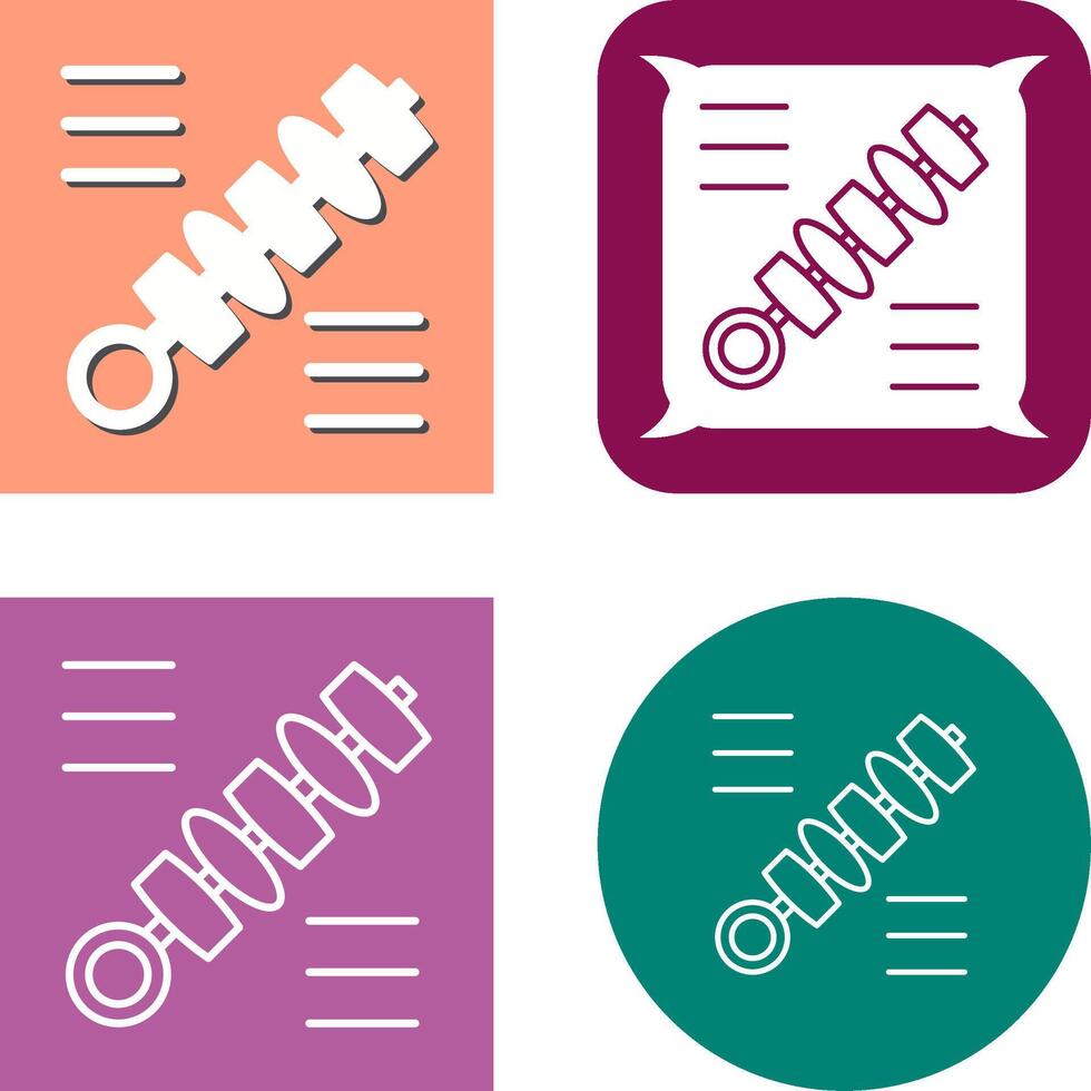 Skewer Icon Design vector