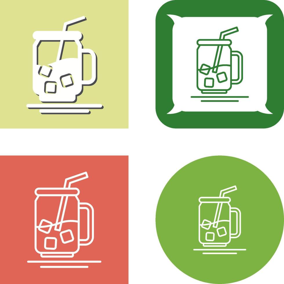 Iced Tea Icon Design vector