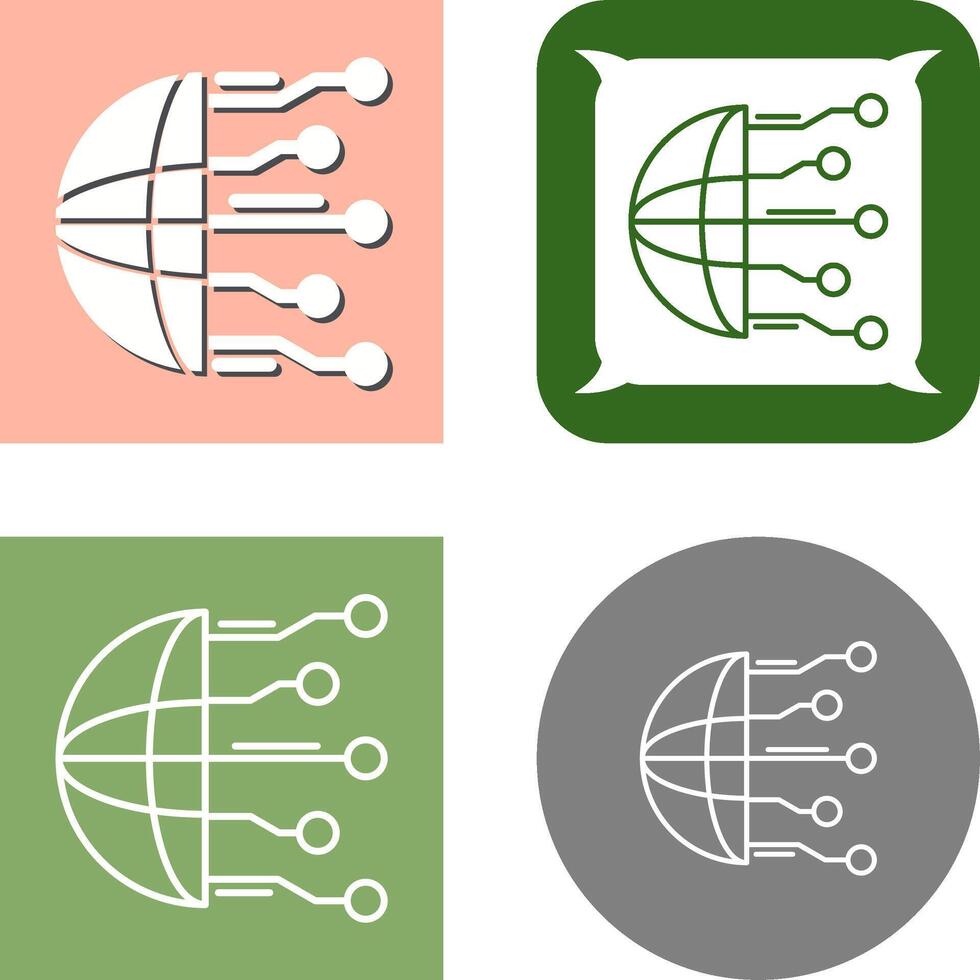 Network Icon Design vector