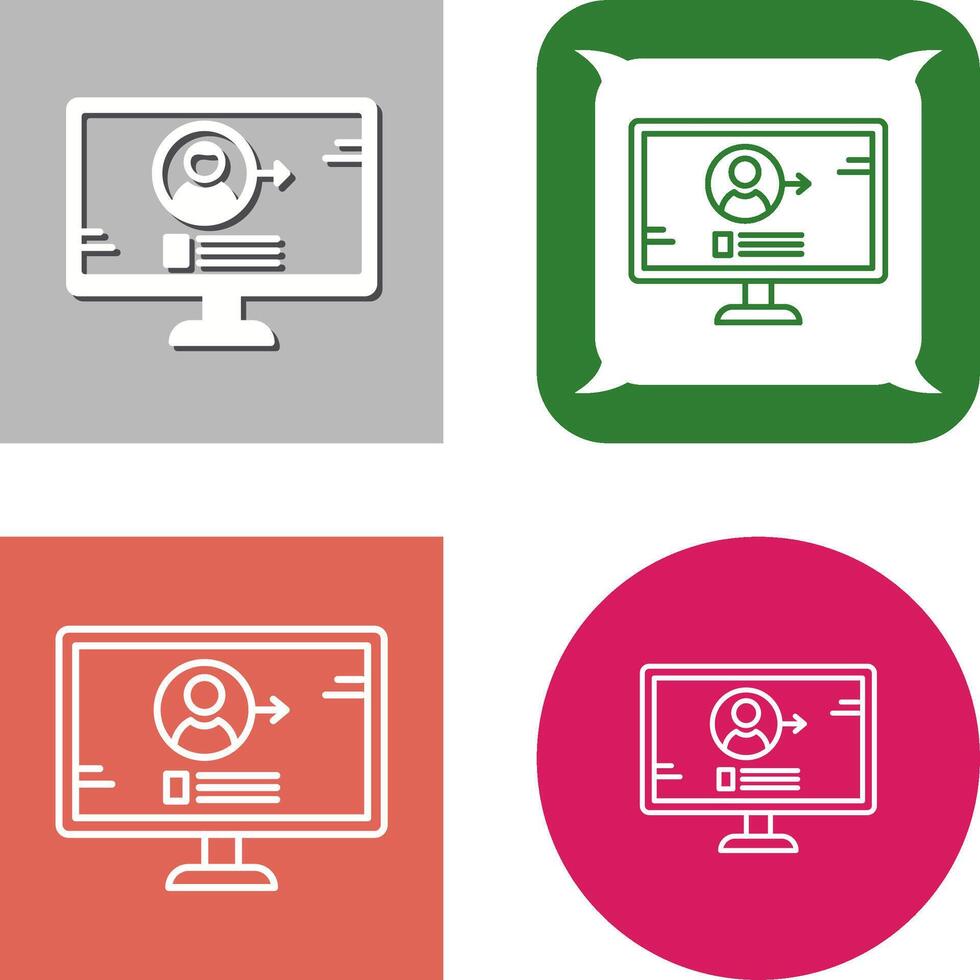 Log In Icon Design vector