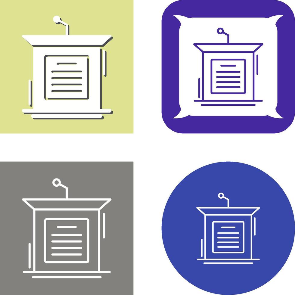 Podium Icon Design vector