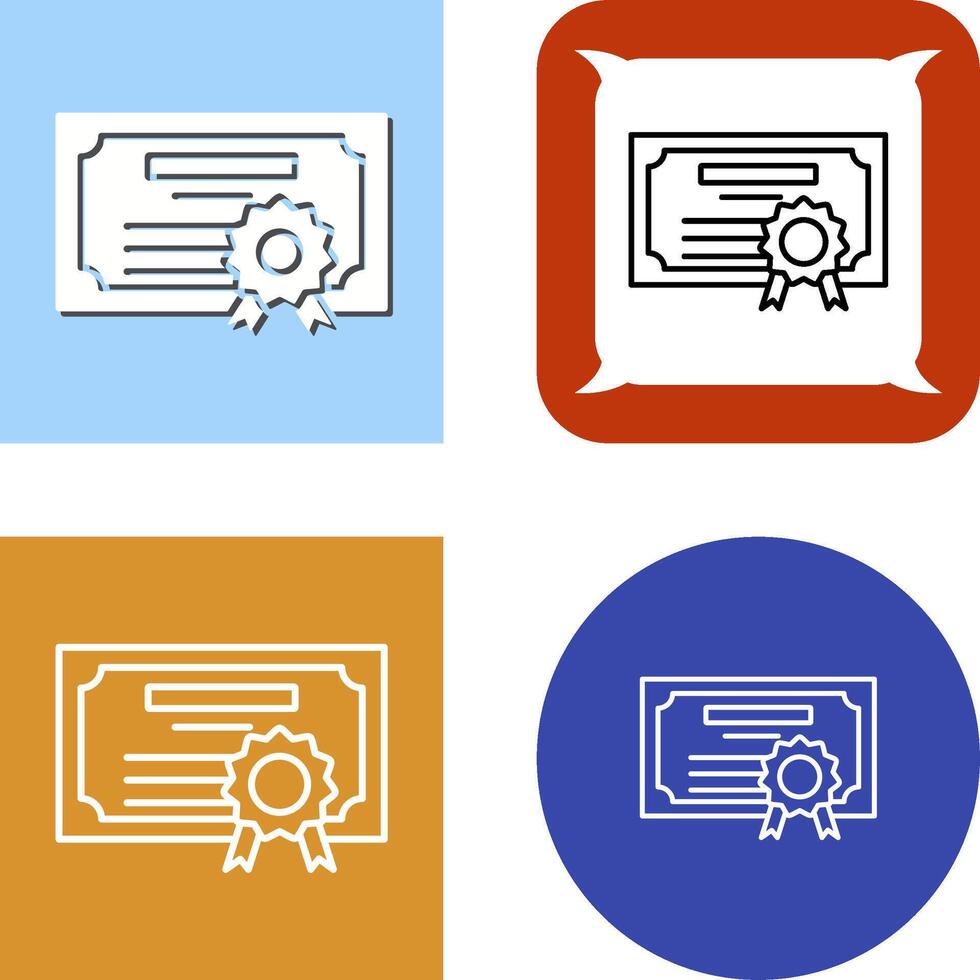 Diploma Icon Design vector