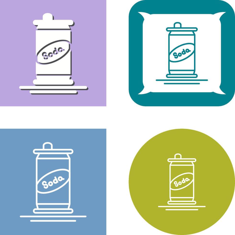 Soda Can Icon Design vector