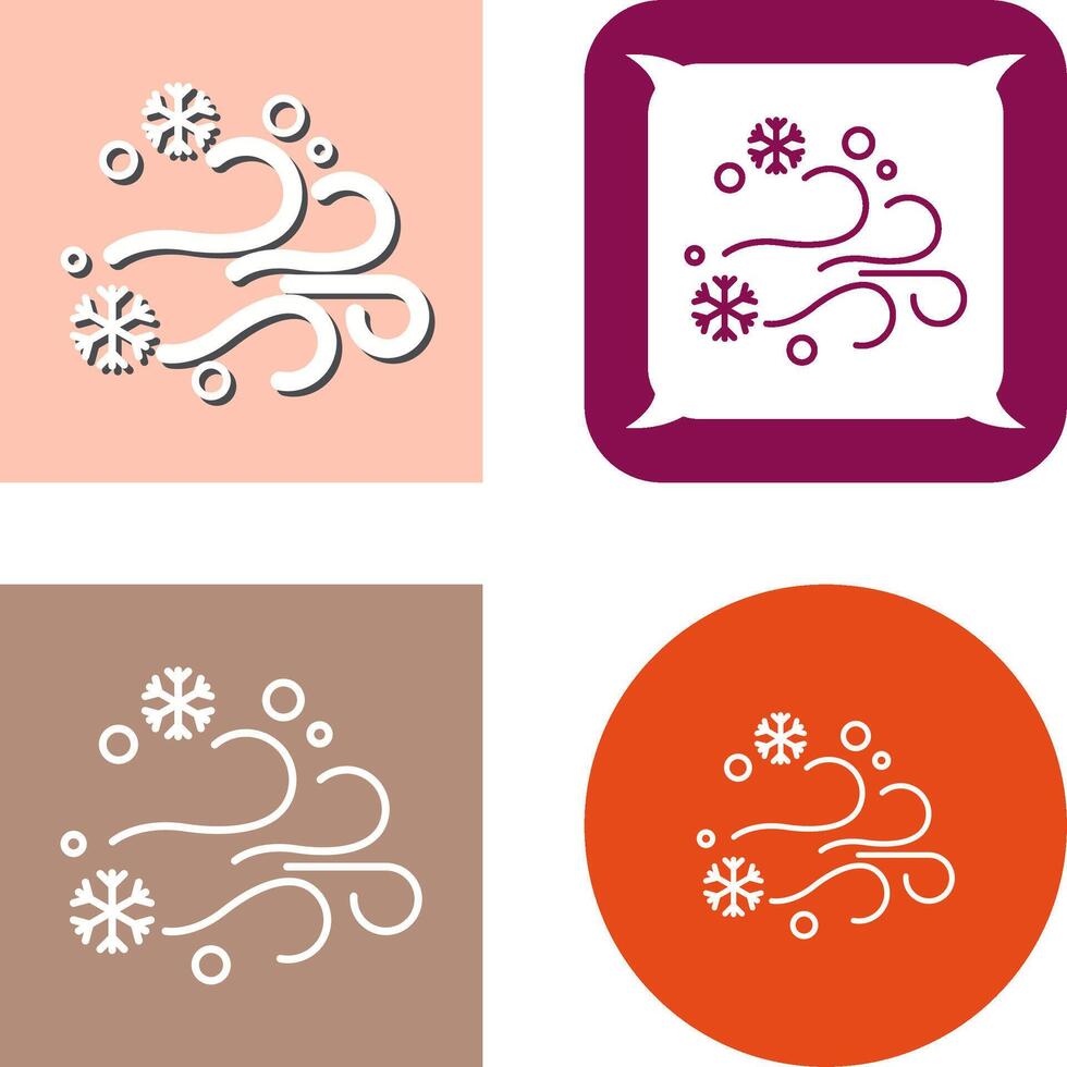 Blizzard Icon Design vector