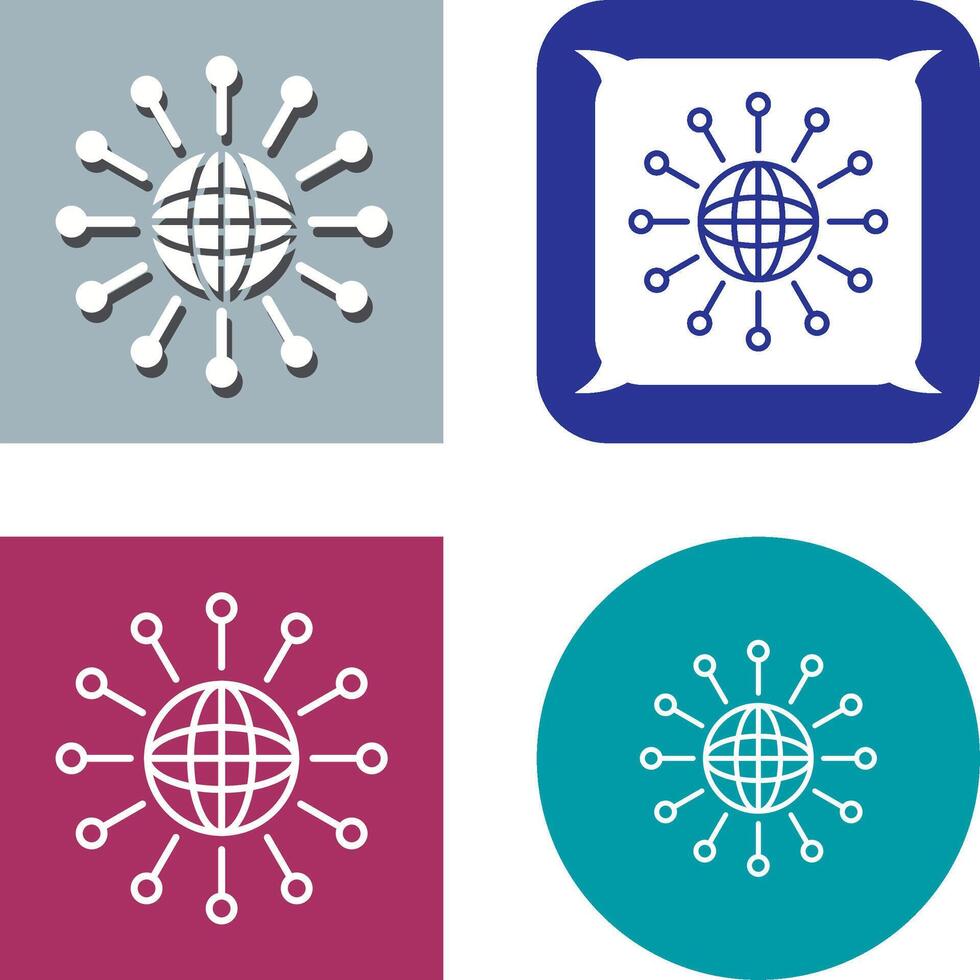 Networking Icon Design vector