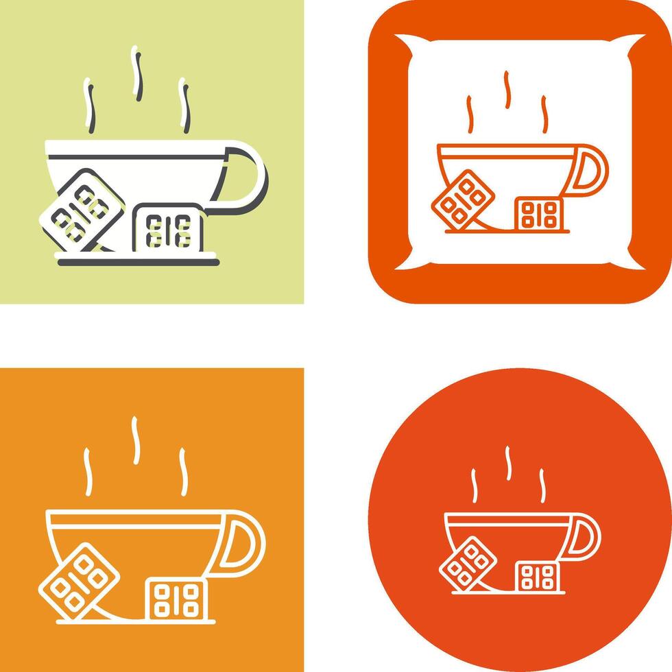 Hot Chocolate Icon Design vector