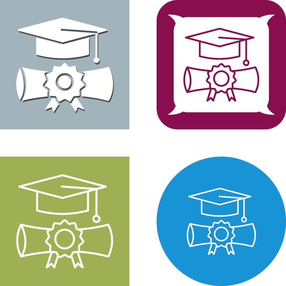 Graduation Icon Design vector
