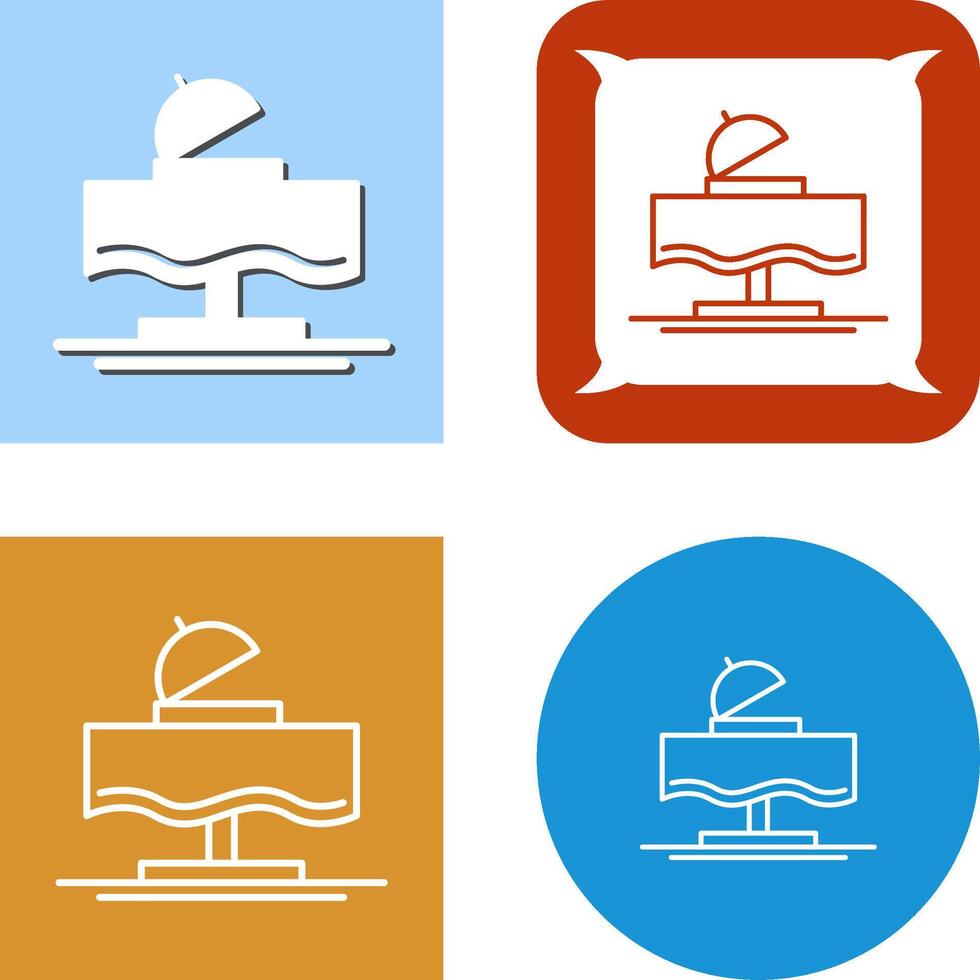 Wedding Dinner Icon Design vector