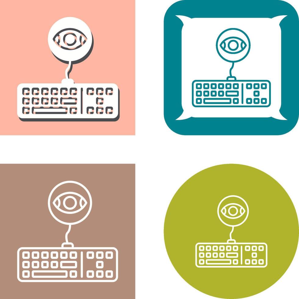 Keylogger Icon Design vector