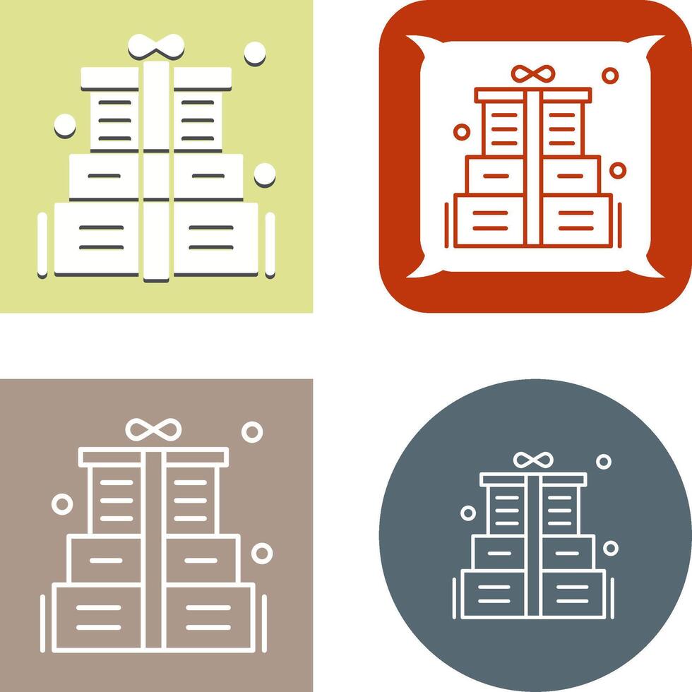 Gift Box Icon Design vector
