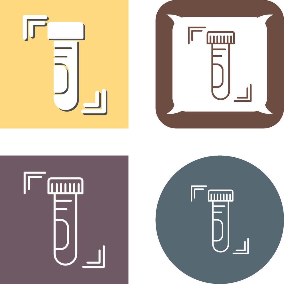 Test Tube Icon Design vector