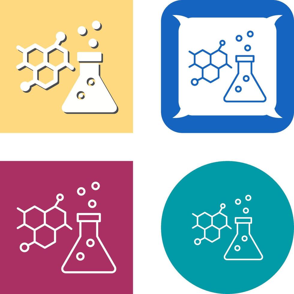 diseño de icono de química vector