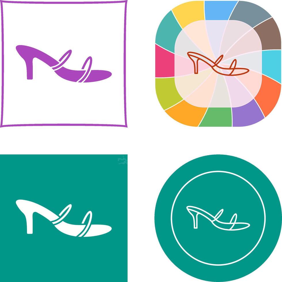 Stylish Sandals Icon vector