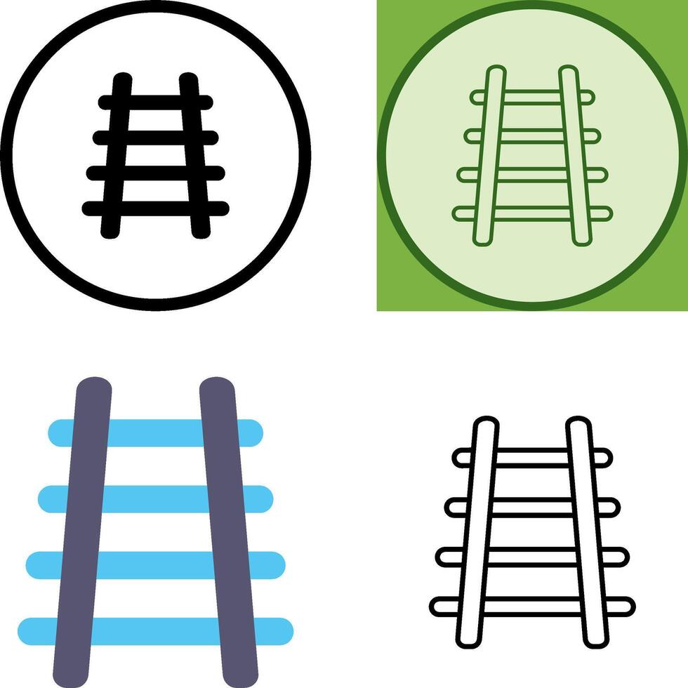 Train Tracks Icon vector