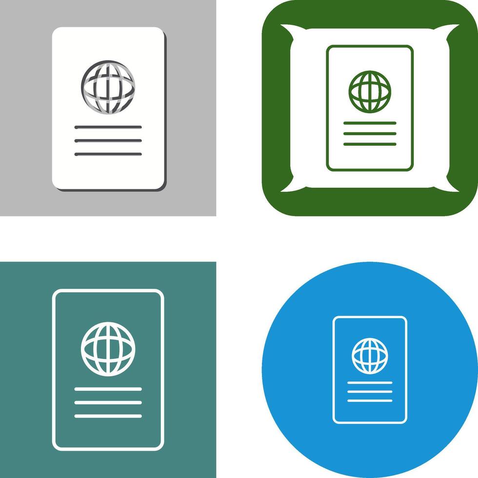 Unique Global Report Icon vector