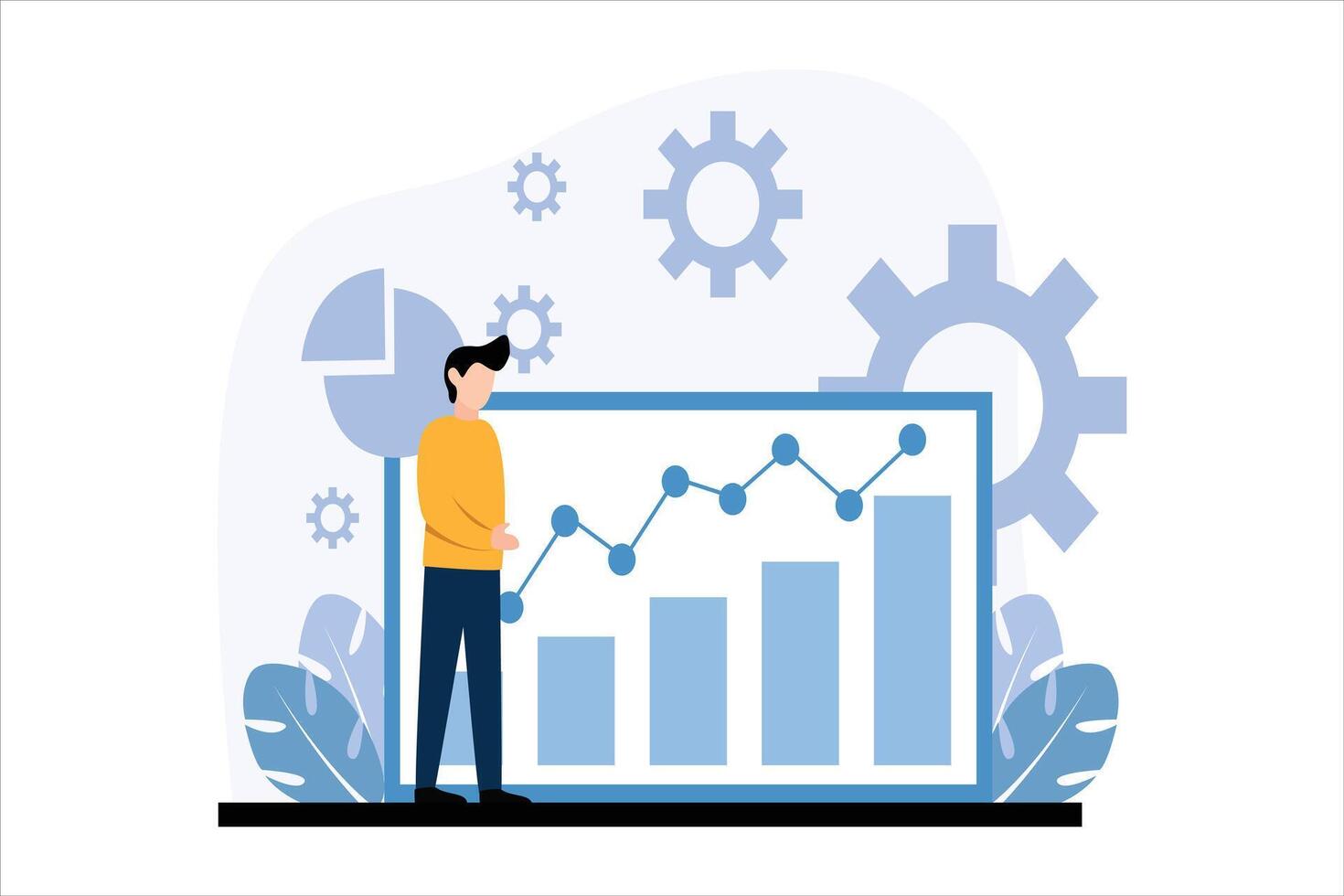 Finance Business Flat Design Illustration vector
