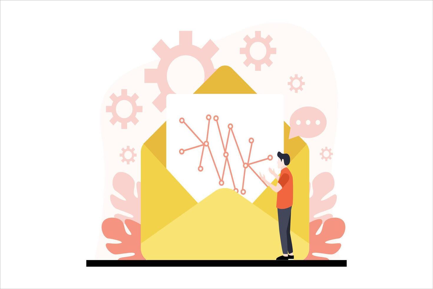 Finance Business Flat Design Illustration vector