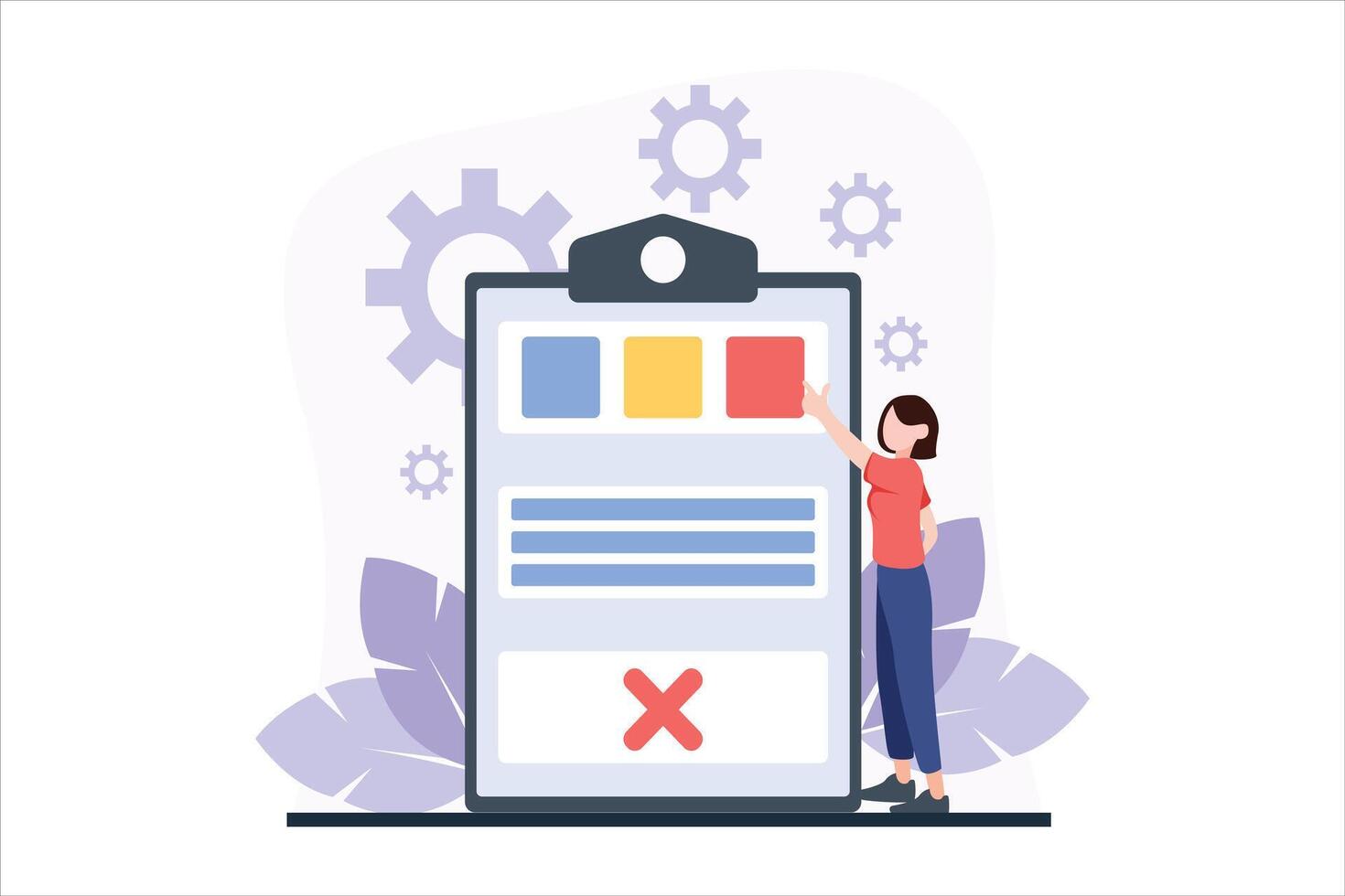 Finance Business Flat Design Illustration vector