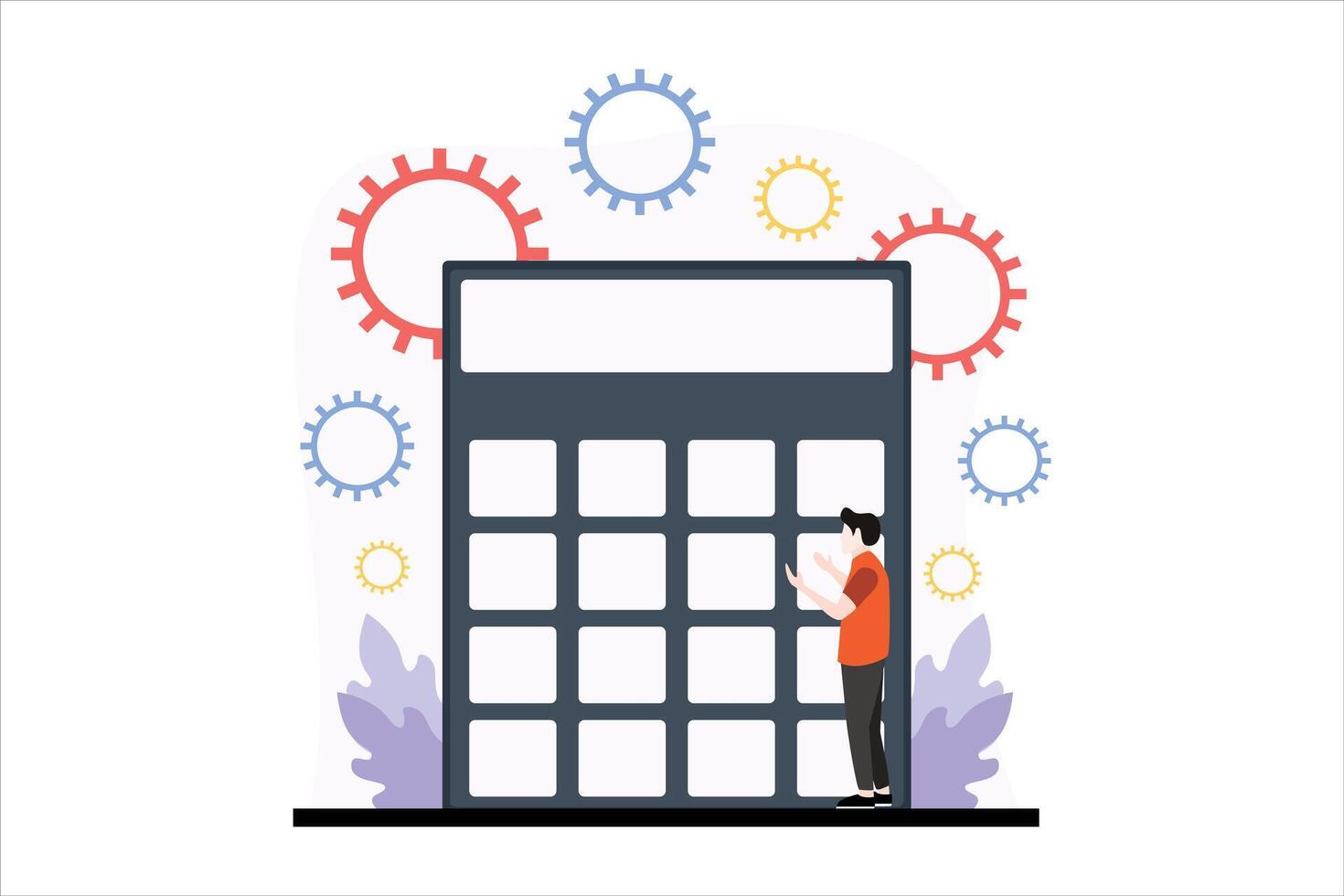 Finance Business Flat Design Illustration vector