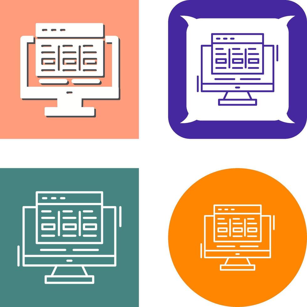 Layout Icon Design vector