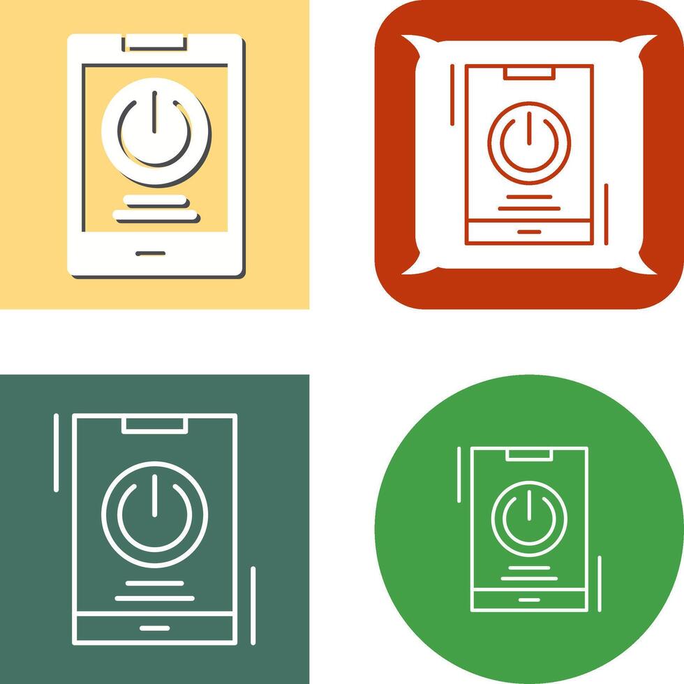 Power Icon Design vector