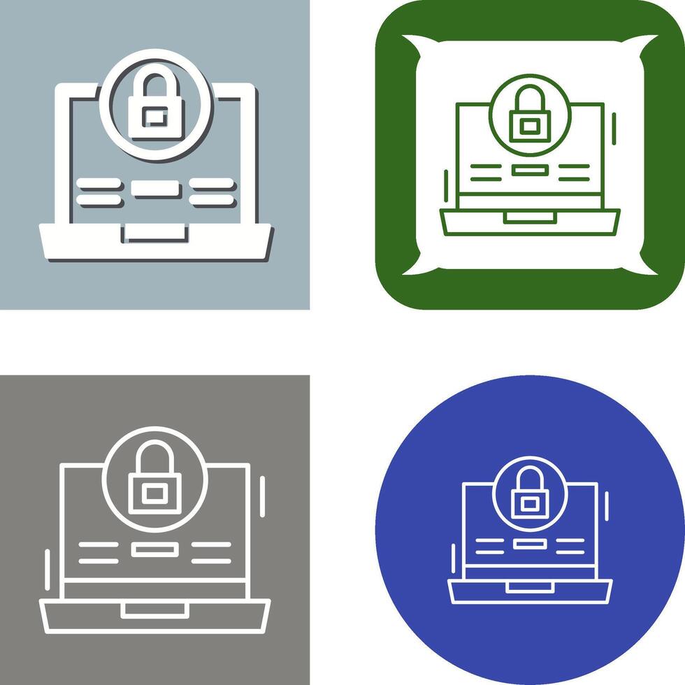 Lock Icon Design vector