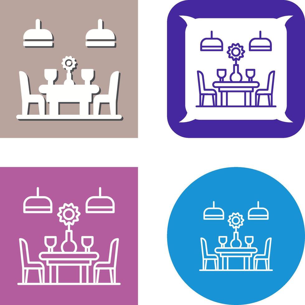 Table Icon Design vector