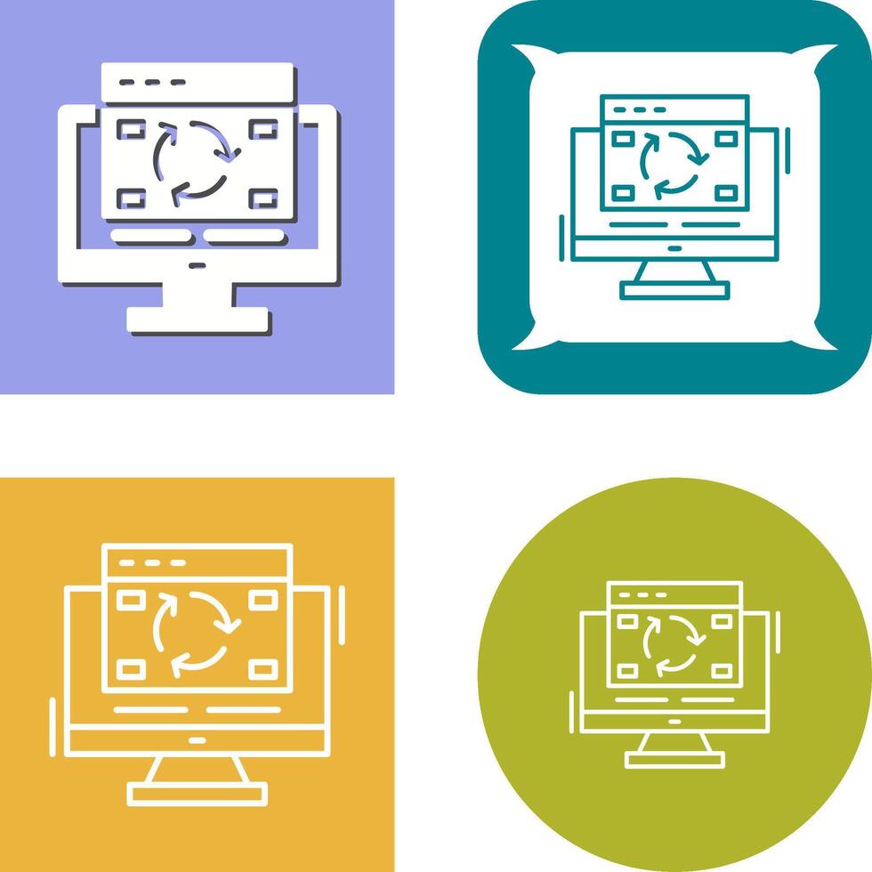 Update Icon Design vector