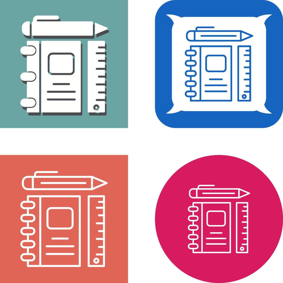 Learning Tools Icon Design vector