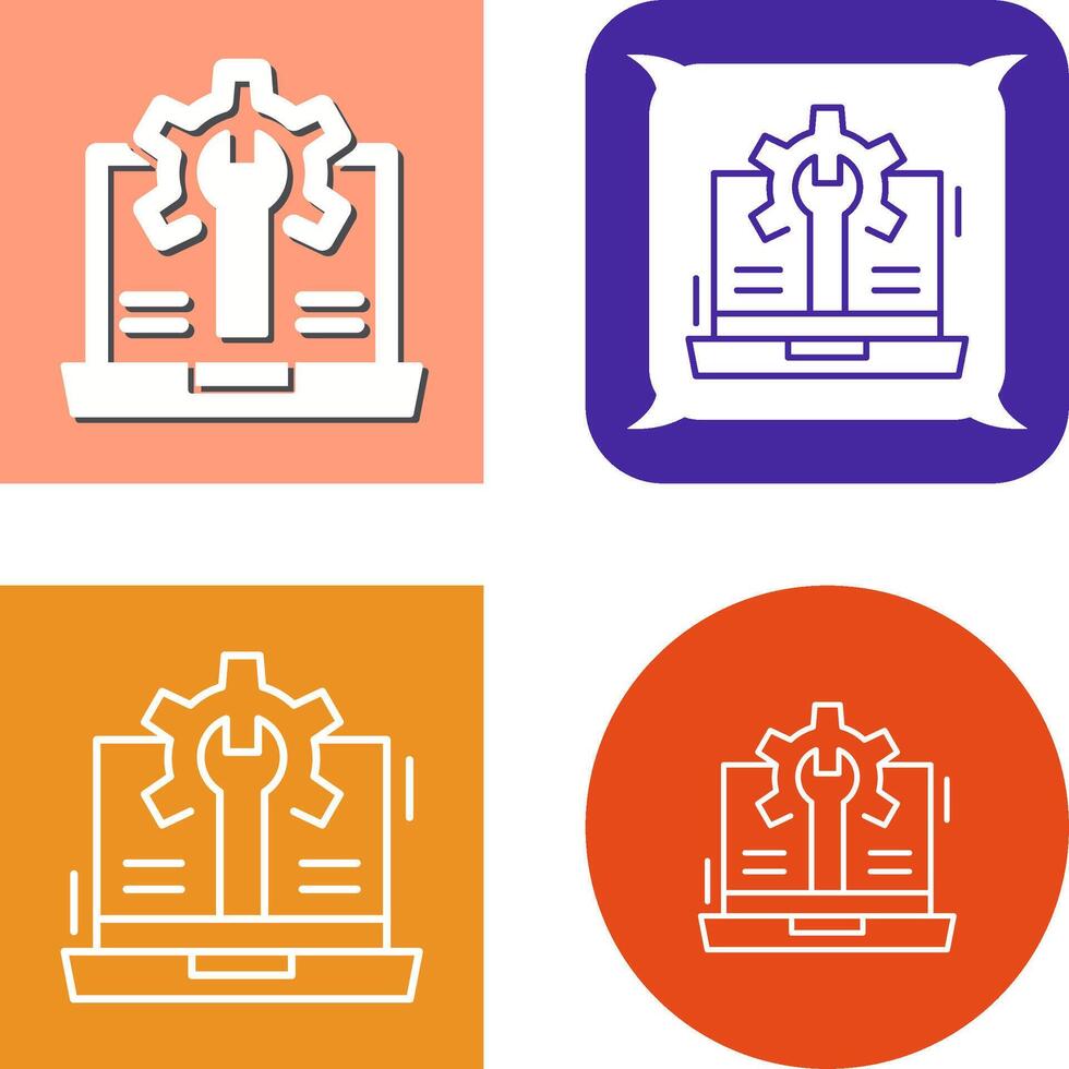 Web Development Icon Design vector