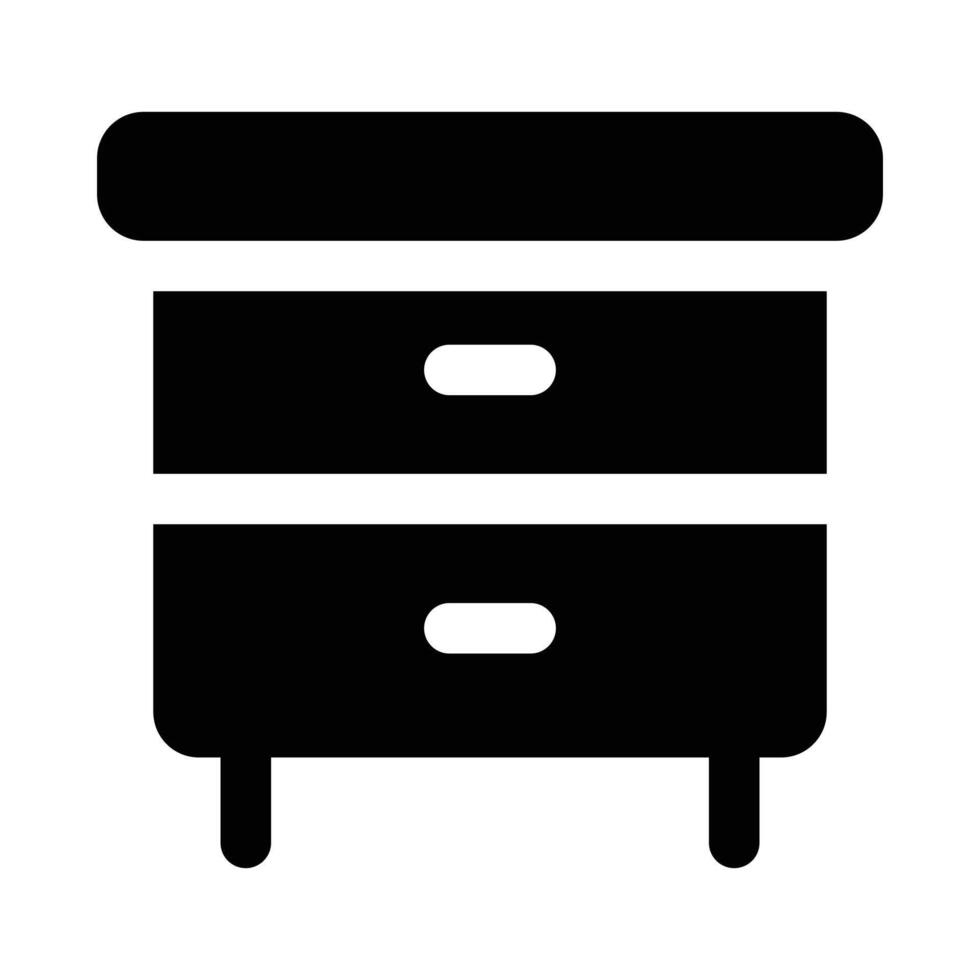 Simple Cabinet solid icon. The icon can be used for websites, print templates, presentation templates, illustrations, etc vector