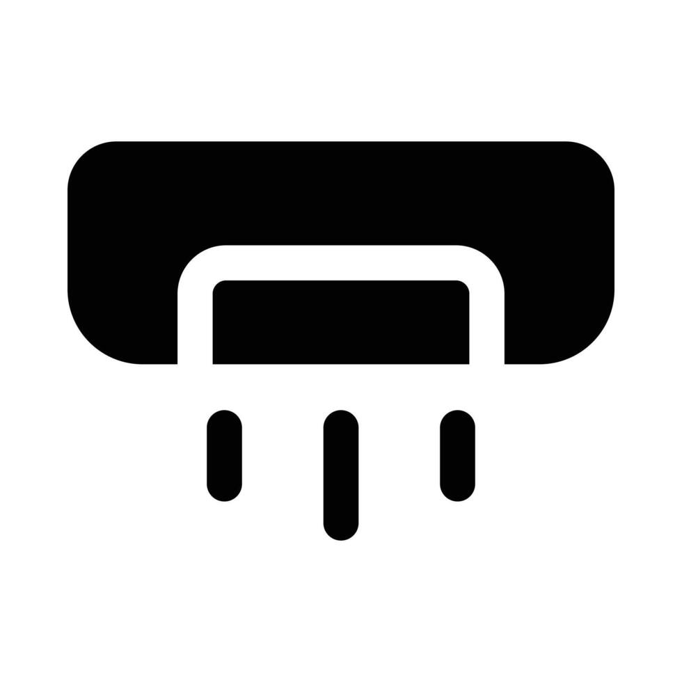 Simple AC solid icon. The icon can be used for websites, print templates, presentation templates, illustrations, etc vector