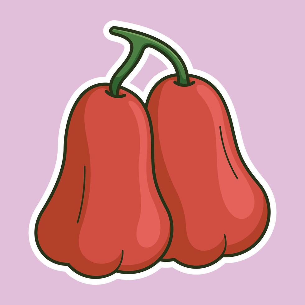Exotic Tropical Fruits Cartoon Arts vector