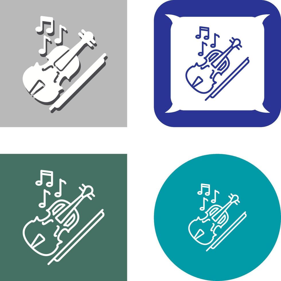 violín icono diseño vector