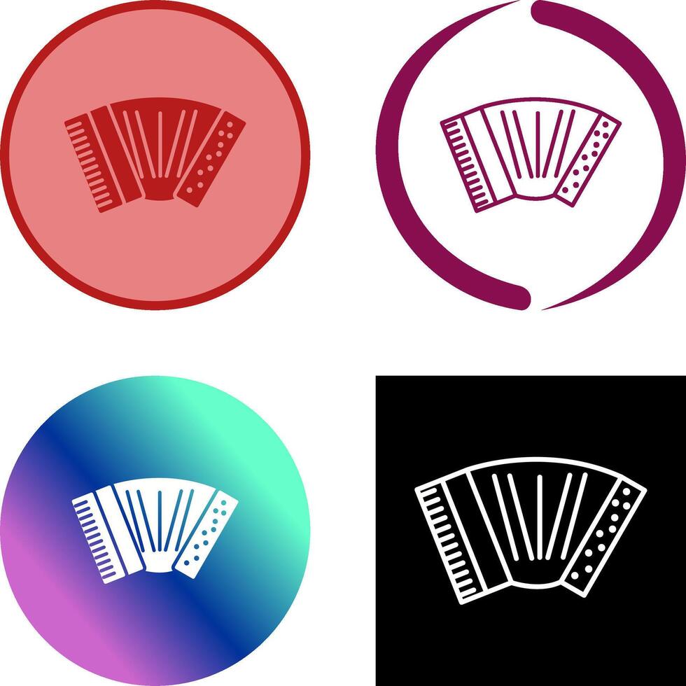Accordion Icon Design vector