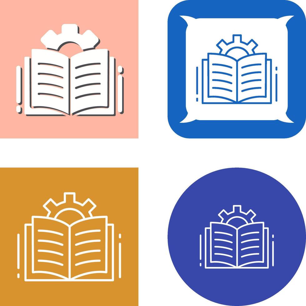 diseño de icono de libro abierto vector