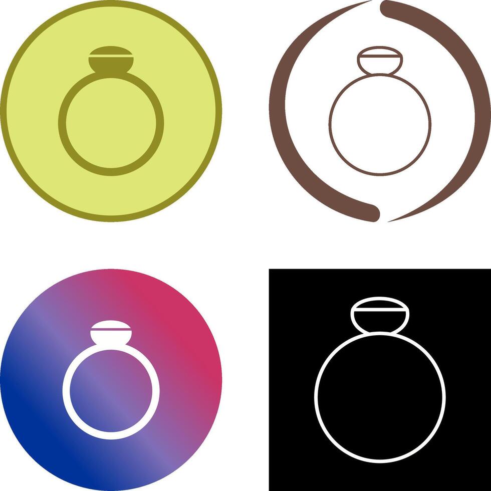 Ring Icon Design vector
