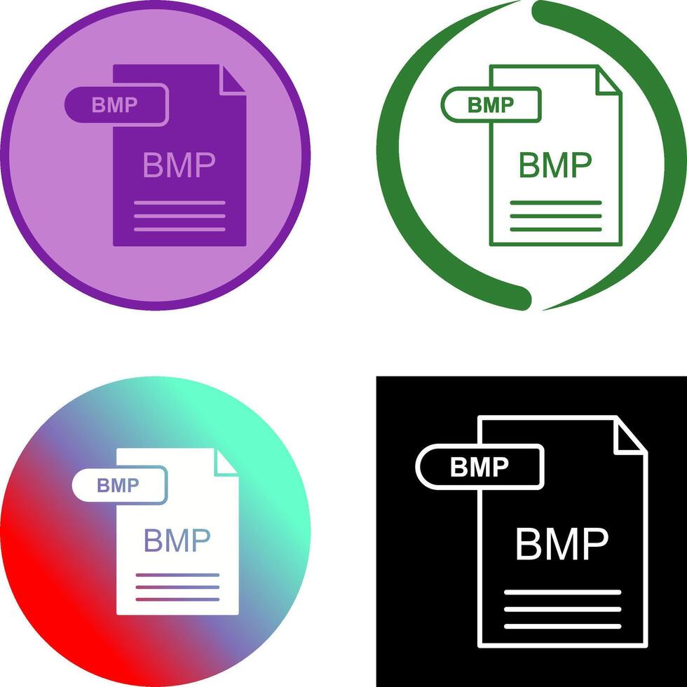 BMP Icon Design vector
