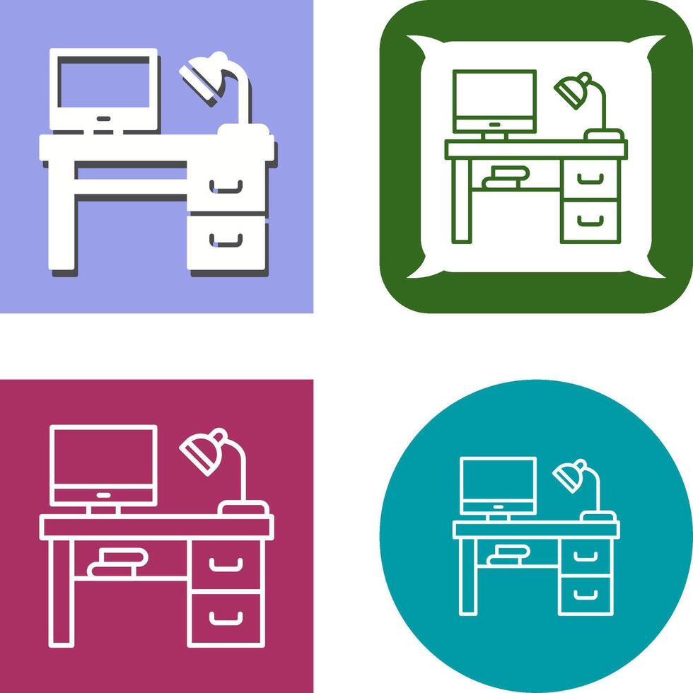 Desk Icon Design vector