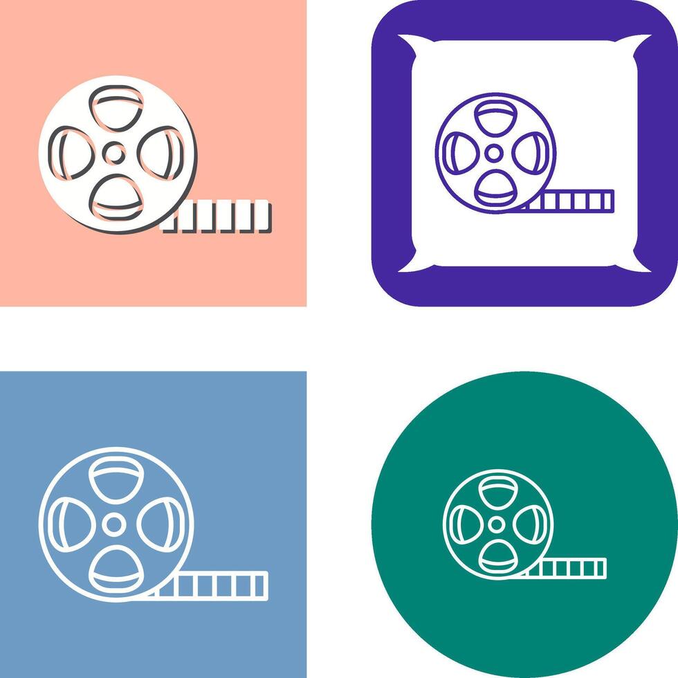 Film Reel Icon Design vector