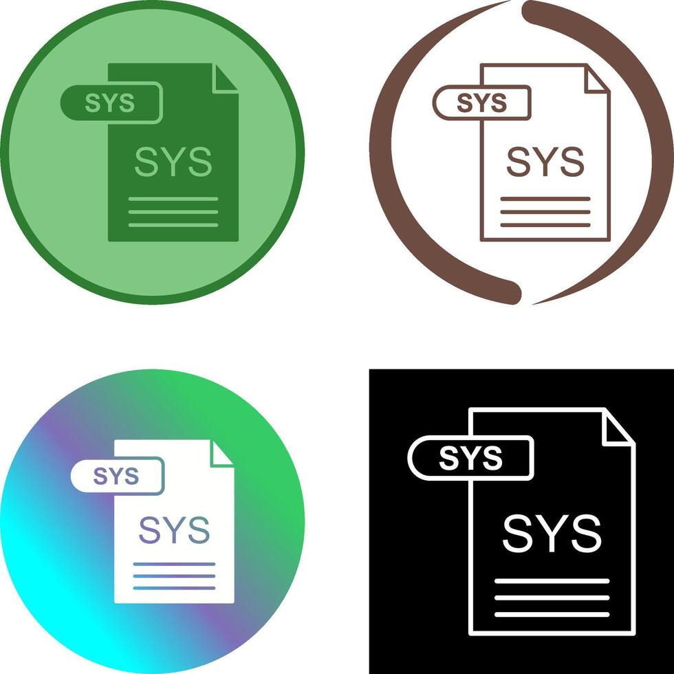 SYS Icon Design vector